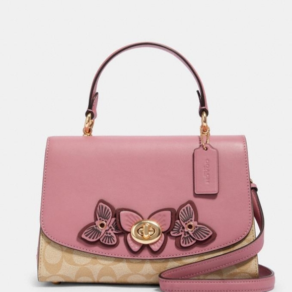 Coach Handbags - Coach|NWT Tilly Top Handle with Butterfly Applique